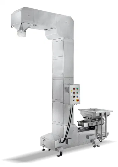 Hochwertiges automatisches Zuführ-Z-Kettenband-Becherwerk-Fördersystem aus Edelstahl für körnige Lebensmittel
